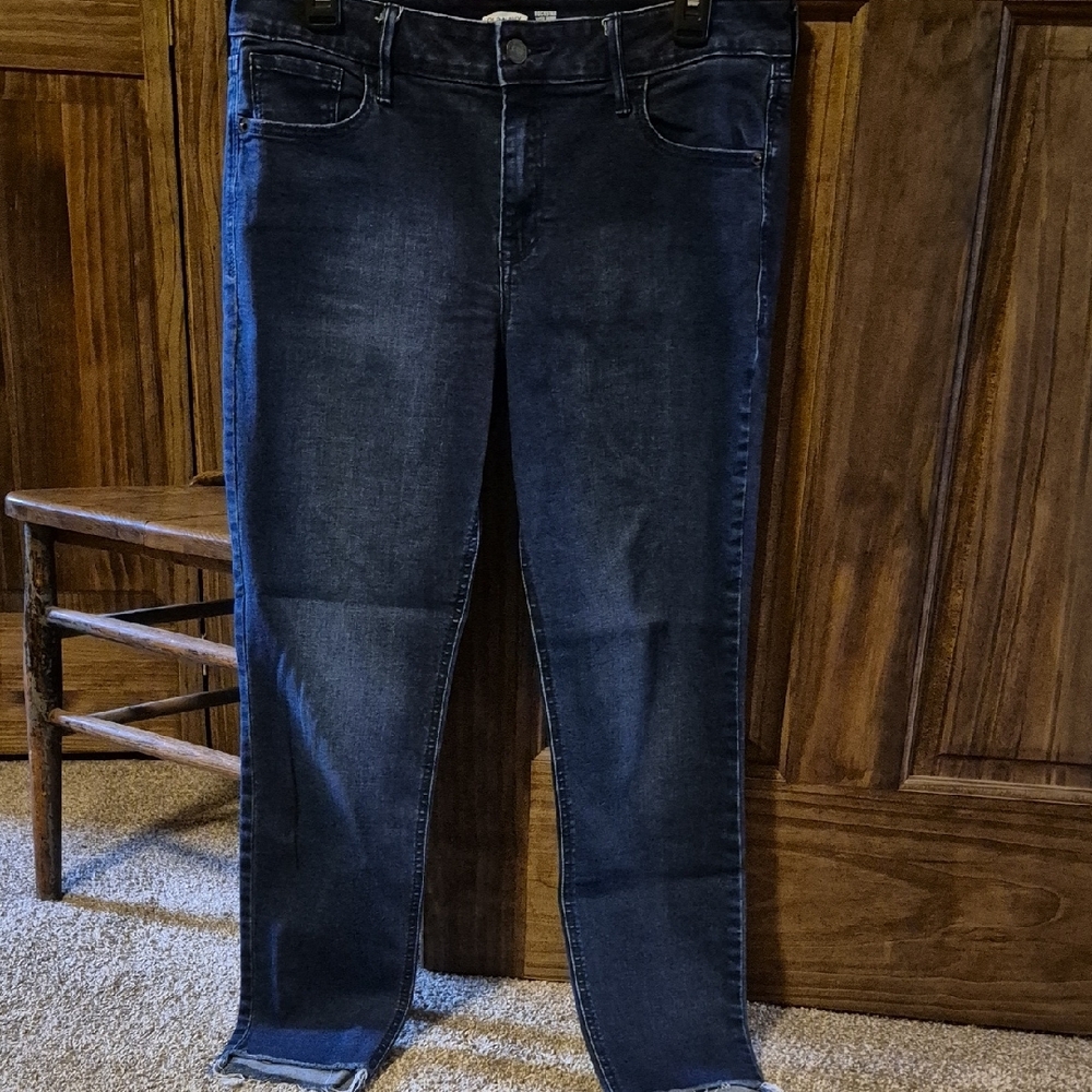 Old Navy Women's Skinny Jeans - Dark Blue